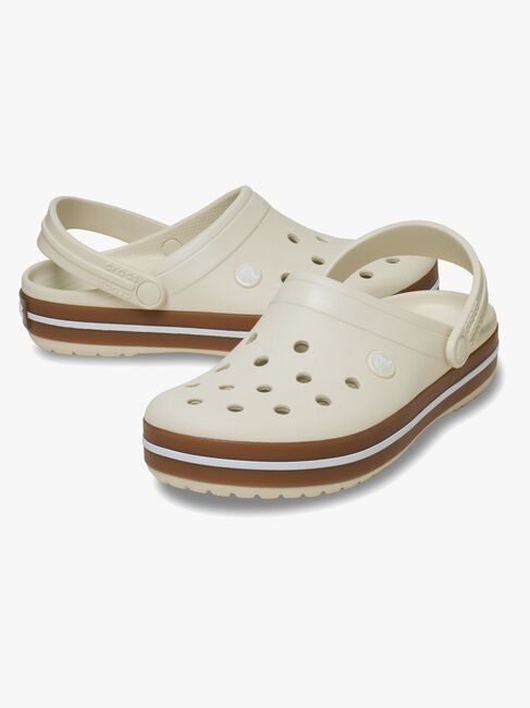 Crocs Crocband Gum Tøfler, Summit White