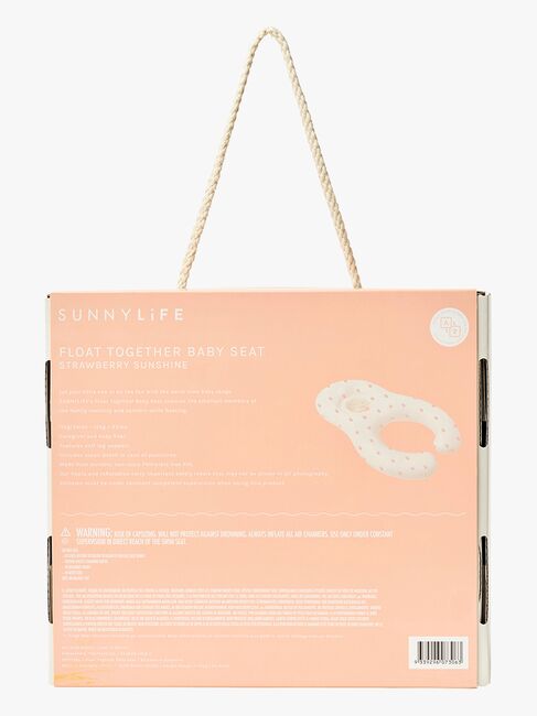 SUNNYLiFE Baby Float Together-  Oppblåsbar Flytemadrass, Strawberry Sunshine