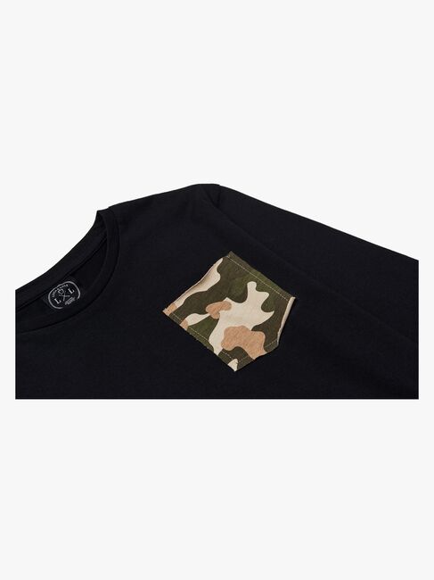 Luca & Lola Piero Langermet T-Skjorte, Black