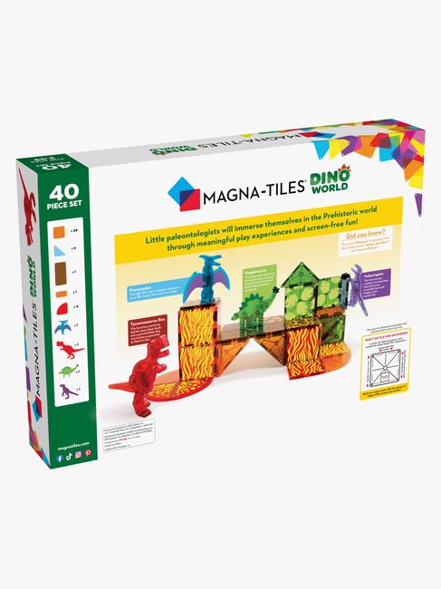 MAGNA-TILES Dino World Byggesett 40 Deler