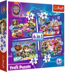 Trefl Paw Patrol The Mighty Movie Puslespill 4-in-1