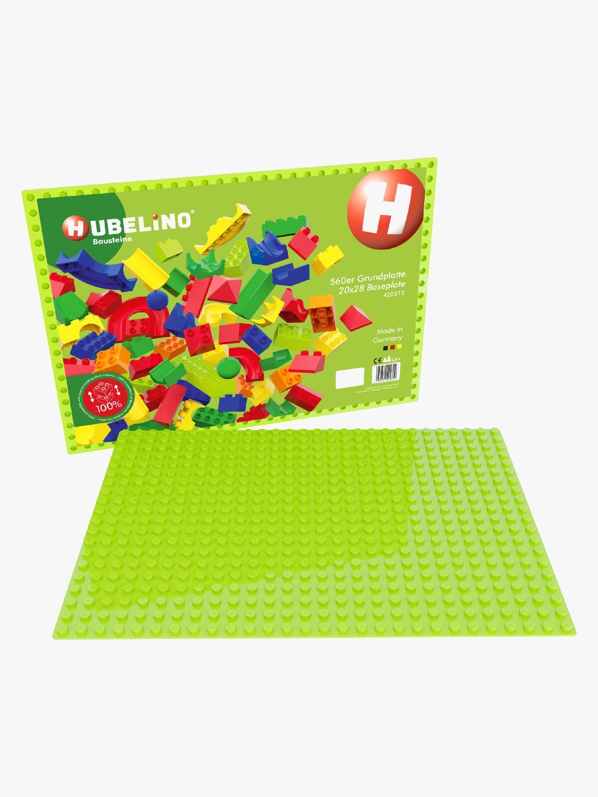 Hubelino Baseplate 20x28, Lysegrønn