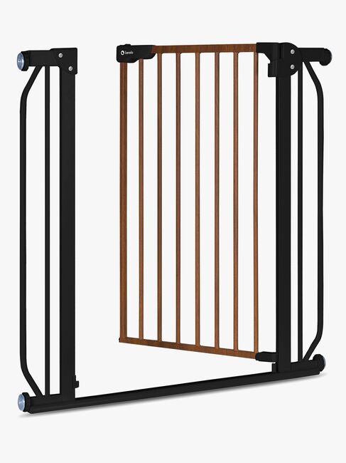 Lionelo Truus Slim Sikkerhetsgrind, Black Carbon/Natural