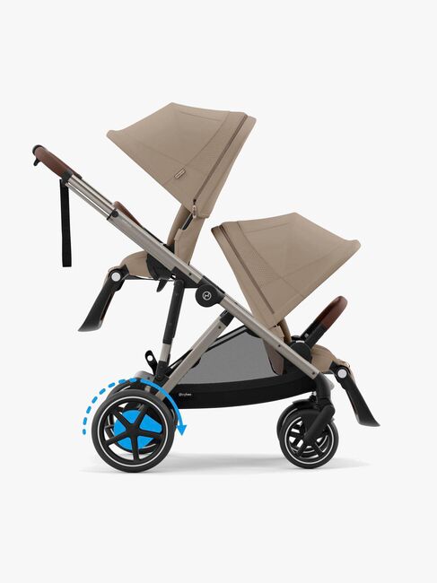 Cybex e-GAZELLE S Sportsvogn, Almond Beige/Taupe