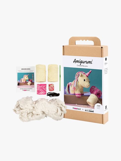Creativ Company Heklesett Amigurumi Enhjørning DIY