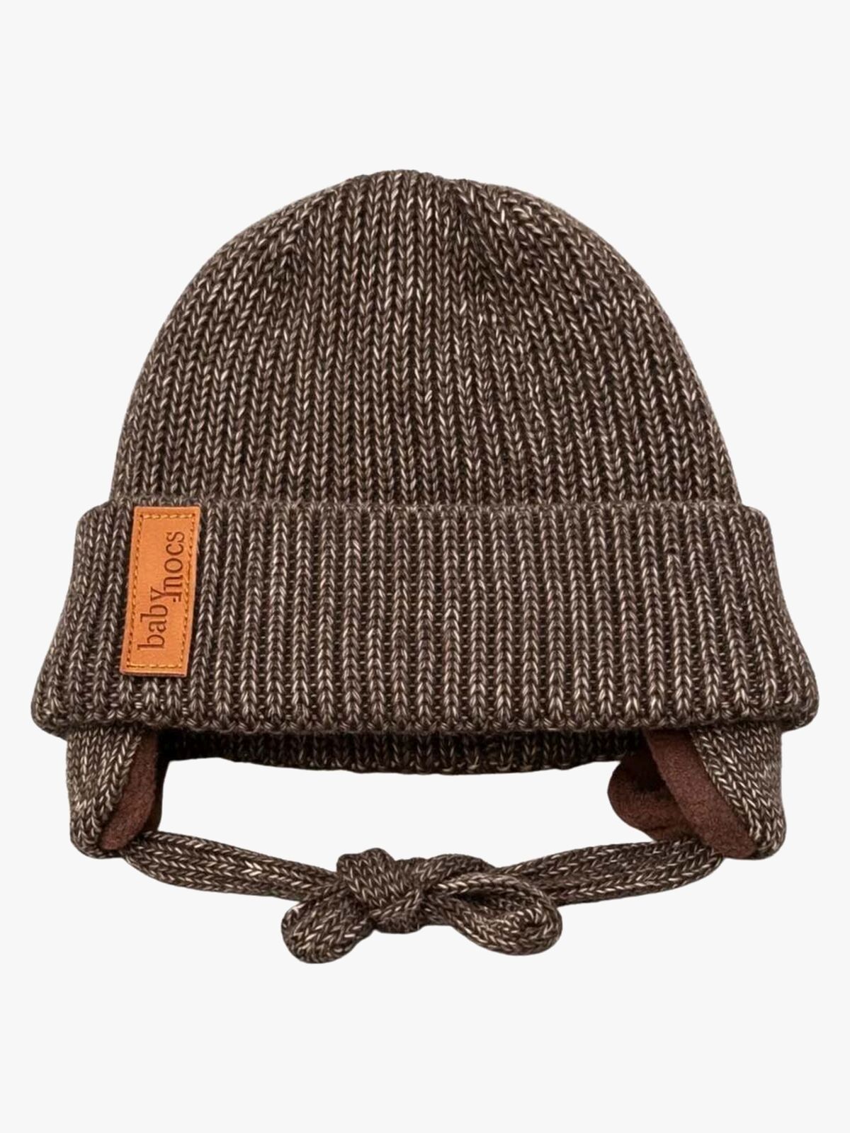 BabyMocs Lue med Øreklaffer, Greige