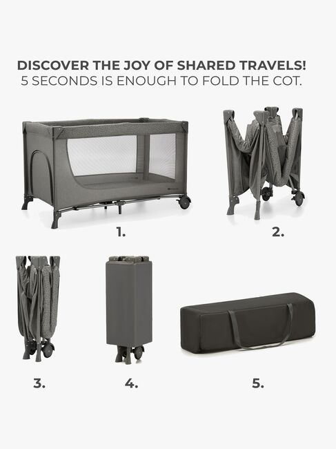 Kinderkraft JOY 2 Reiseseng, Dark Grey