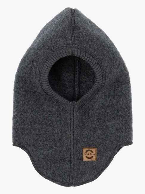 Mikk-Line Balaklava Merinoull, Anthracite Melange