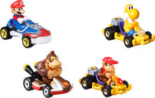 Hot Wheels Mario Kart Die-cast Biler 4-pack
