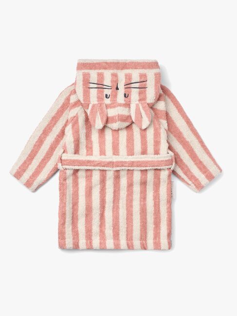 LIEWOOD Lily Badekåpe, Coral blush/Creme de la creme stripe