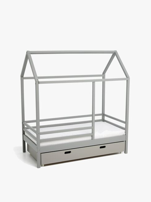 Minitude Nordic Jax Husseng 70x140 & BabyMatex Carpathia Madrass + Sengeskuff, Grå