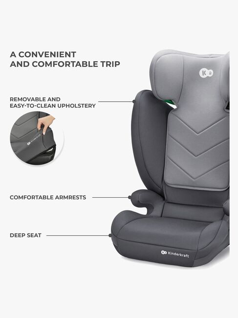Kinderkraft I-SPARK i-Size Beltestol, Grey
