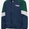 Hummel Loose Block Mini Full-Zip Genser, Dress Blues