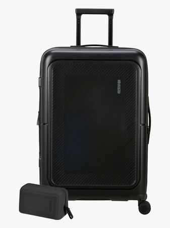 American Tourister Dashpop Koffert 76-84L & Toalettmappe POP, True Black