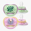Philips Avent Ultra Air-smokk 6-18 m, 2-pakning, rosa/grønn