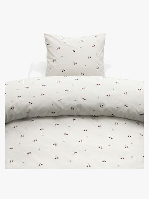 Borganäs Sengesett Kirsebær 150x210, Sandbrun