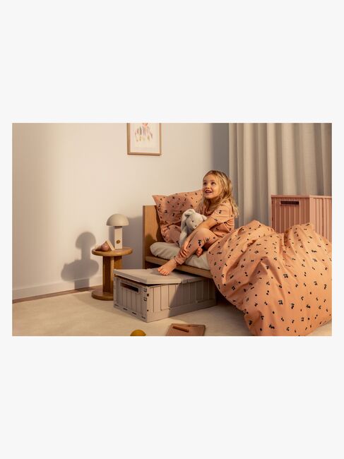 LIEWOOD Weston Oppbevaringsboks med Lokk & Hjul, Sandy