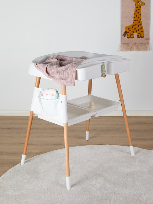 Beemoo CARE Nordic Stellebord, White/Wood