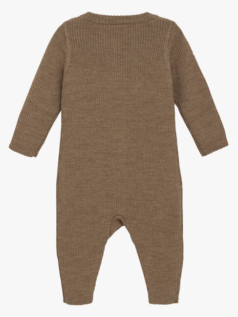 CeLaVi  Strikket Jumpsuit Merinoull, Cocoa Creme