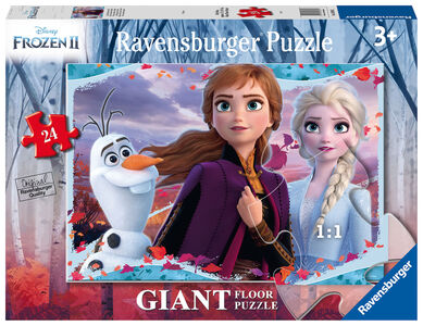 Ravensburger Disney Frozen 2 Magisk Ny Verden Gulvpuslespill, 24 Biter