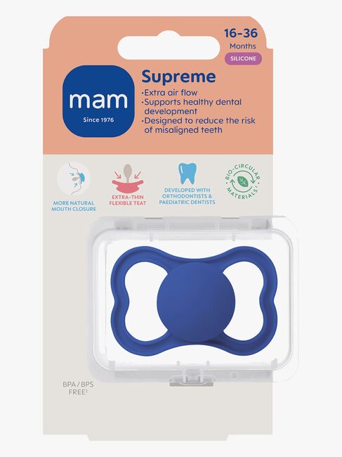 MAM Supreme Smokk Silikon 16-36m, Blå