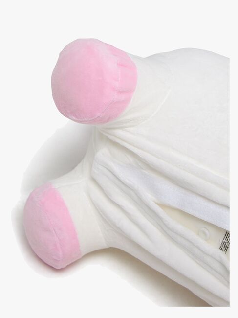 Cloudberry Castle Hoppedyr Enhjørning med Plysjtrekk, Hvit