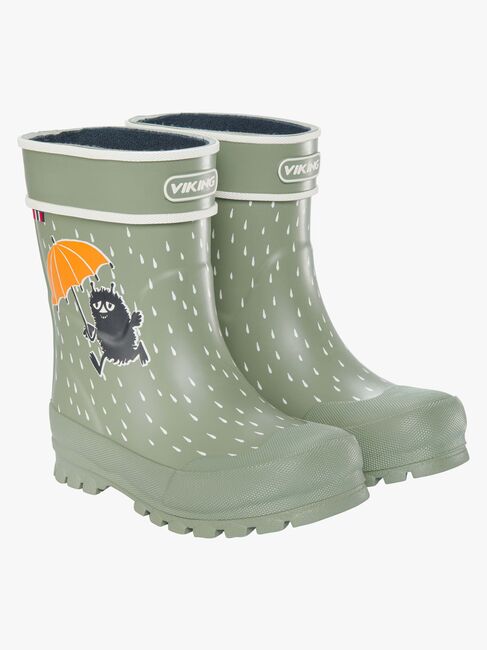 Viking Alv Jolly Mummitrollet Gummistøvler, Green