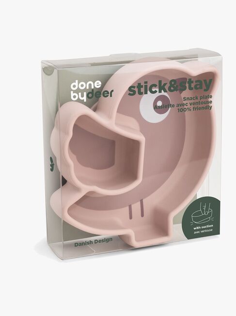 Done By Deer Stick & Stay Silikontallerken Birdee, Powder