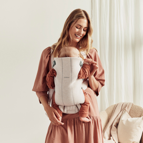 BabyBjörn Mini Bæresele 3D Jersey, Lysebeige