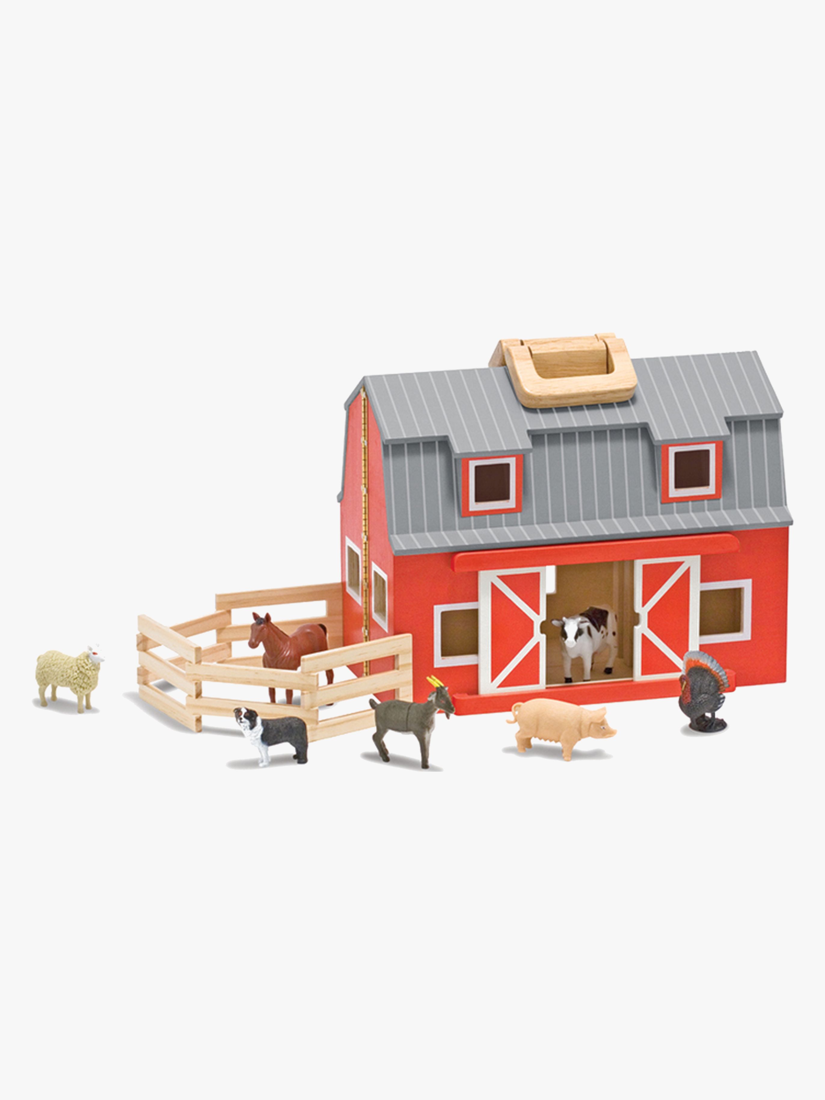 Melissa &  Doug Låve -  Dyr  - Plast,Tre