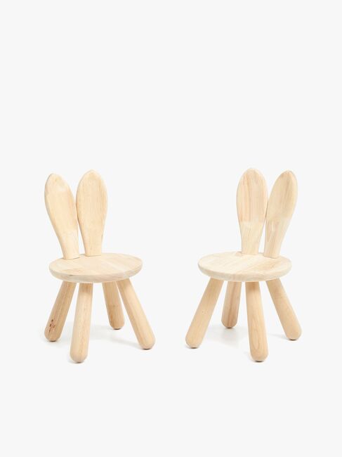 Minitude Stol Kanin 2-Pack, Natur