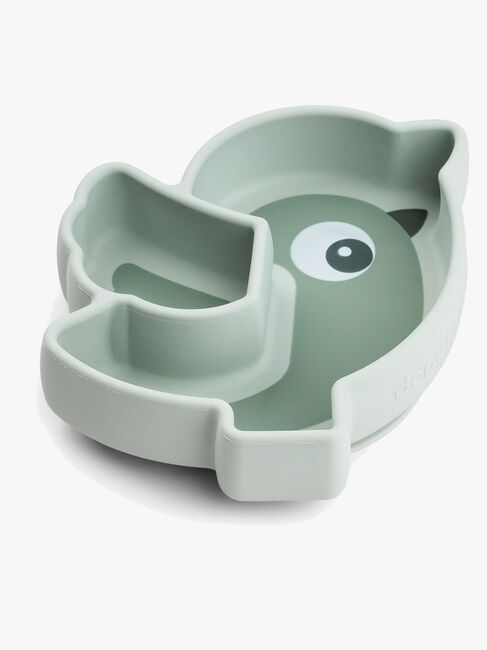 Done By Deer Stick & Stay Silikontallerken Birdee, Green