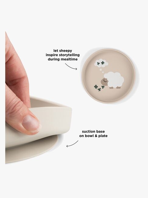 Done By Deer Tiny Farm Tallerken Stick & Stay, Sand