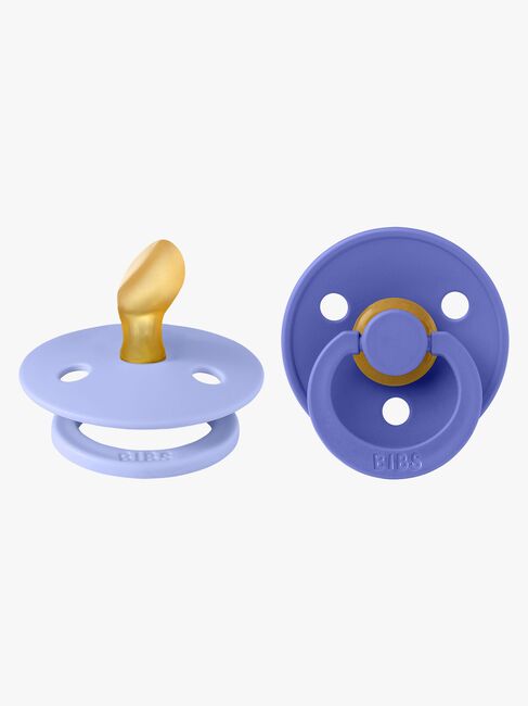 BIBS Colour Smokk 2-Pakk Latex Str 1 Anatomisk, Hush/Grape