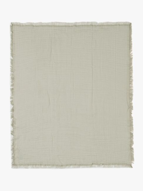 Jollein Musselinteppe Fringe, Olive Green/Ivory