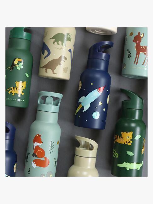 A Little Lovely Company Vannflaske Verdensrommet 350 ml, Blå