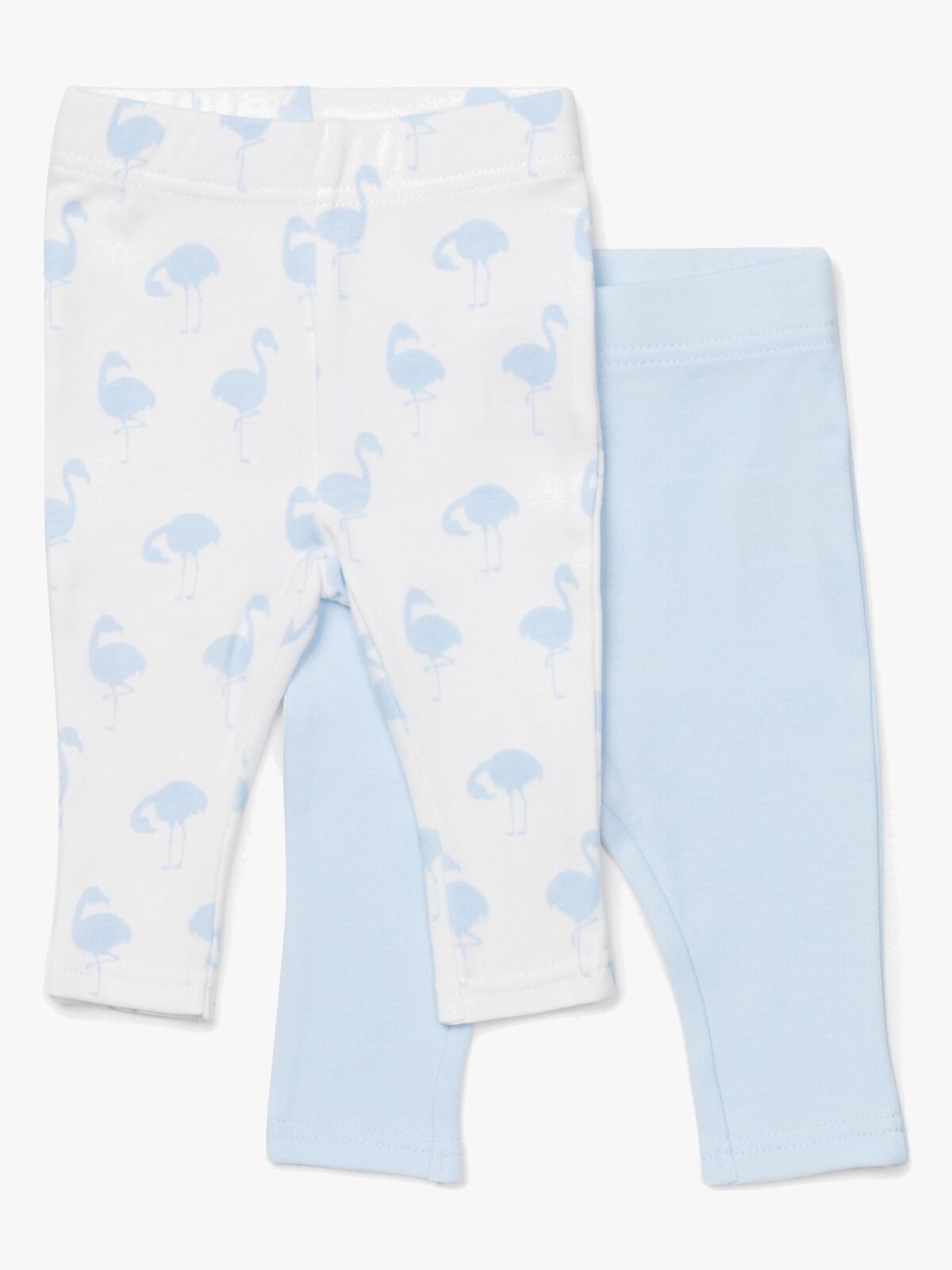 Tiny Treasure Lexi Leggings 2-Pack, Blue/Flamingo
