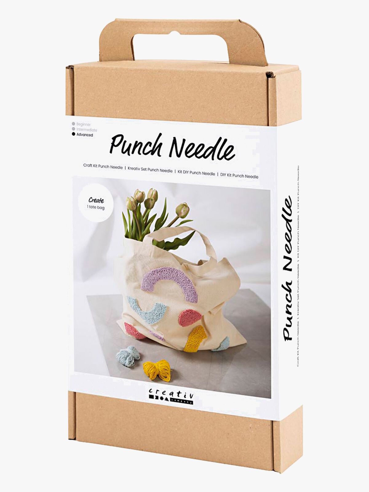 Creativ Company Hobbysett Broderi Tøyveske med Pastellfarger