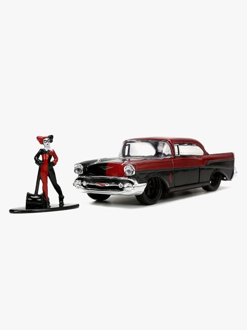 Jada Toys DC Comics Bil med Figur Harley Quinn & 1957 Chevy Bel Air 1:32