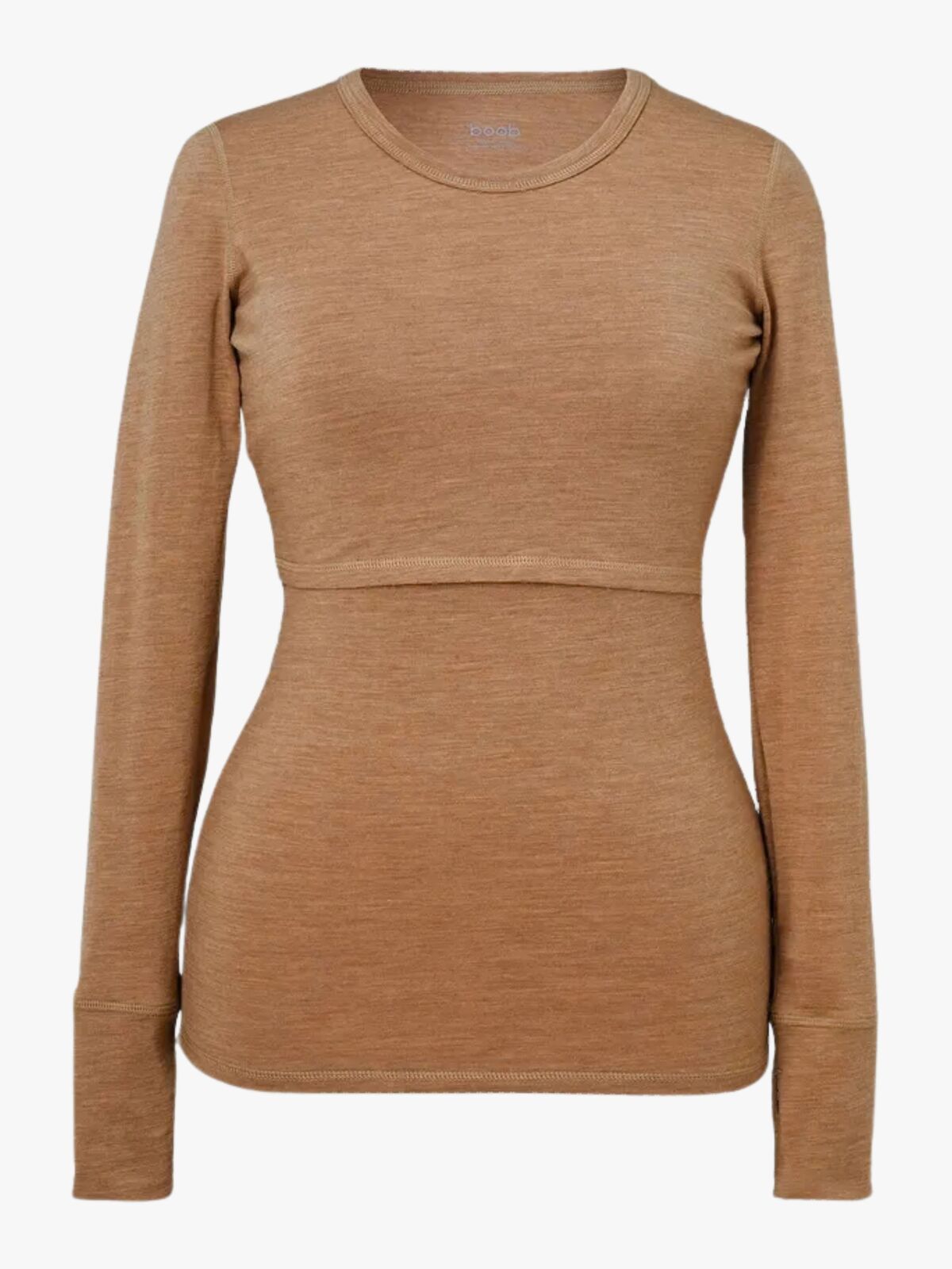 Boob Merinoull Ammetopp, Brown Melange