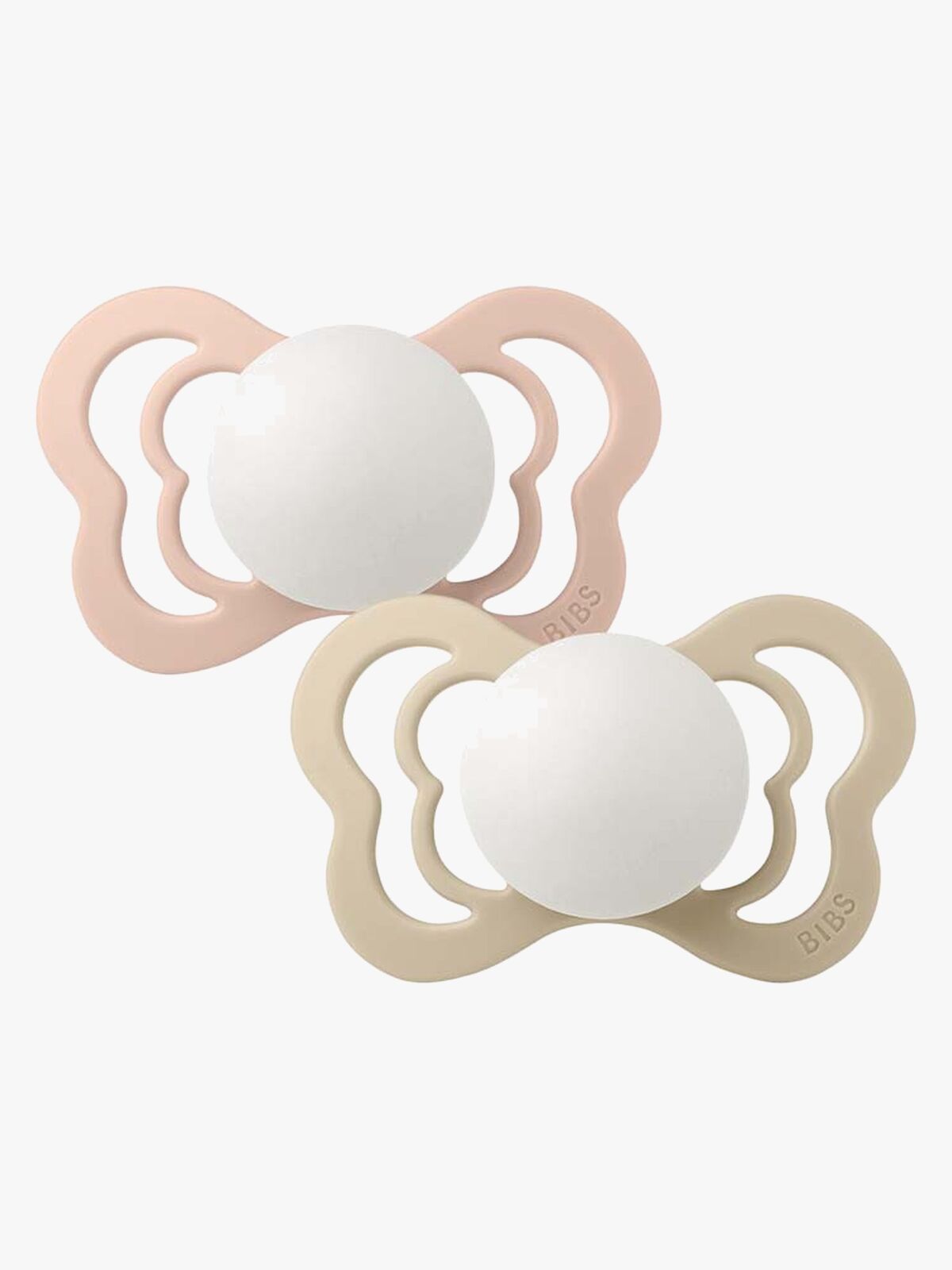 BIBS Couture Smokk 2-pack Lateks Str 1, Blush Glow/Vanilla Glow
