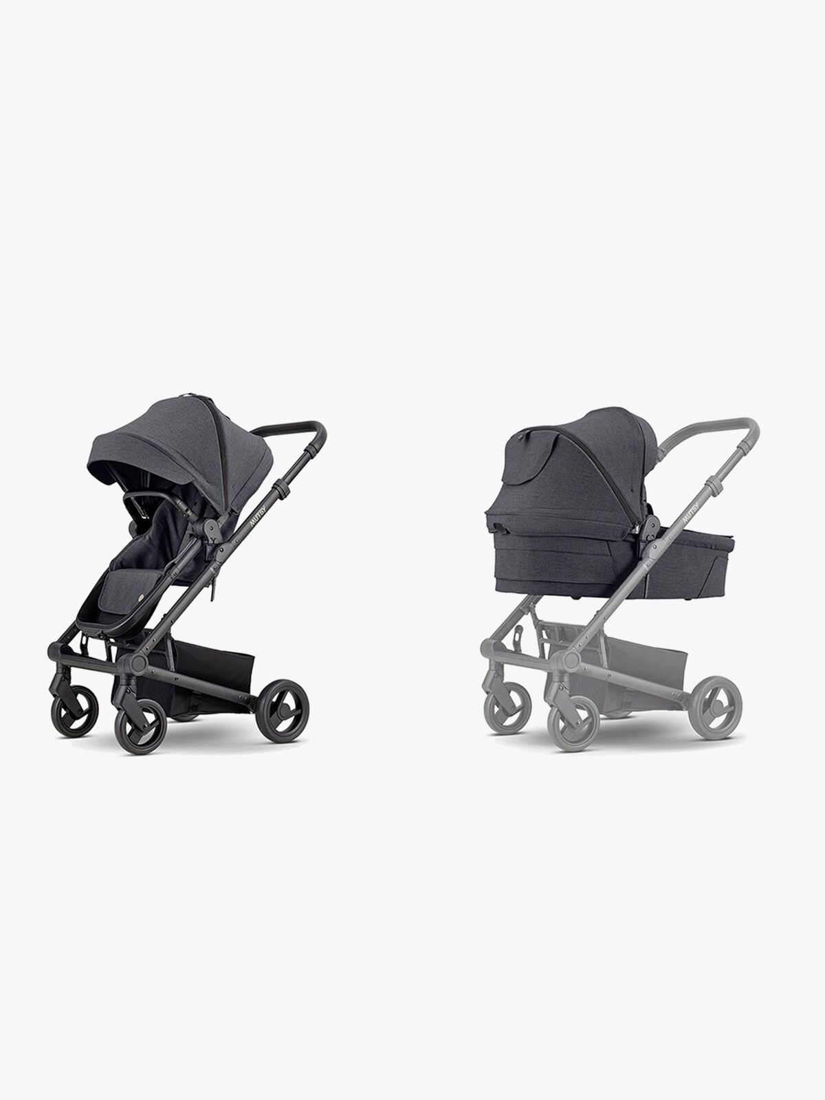 Mutsy Nexo+ Duovogn, Svart