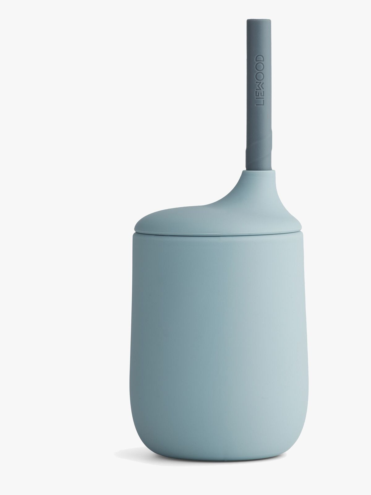 LIEWOOD Ellis Sugerørkopp Silikon, Sea Blue/Blue Wave Mix