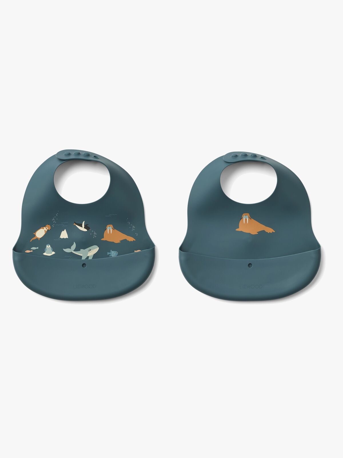 LIEWOOD Ember Mønstret Smekke 2-Pakk, Arctic Sea/Ocean view