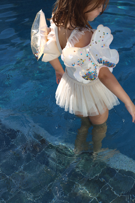 SUNNYLiFE Armpuffer, Cotton Candy Glitter