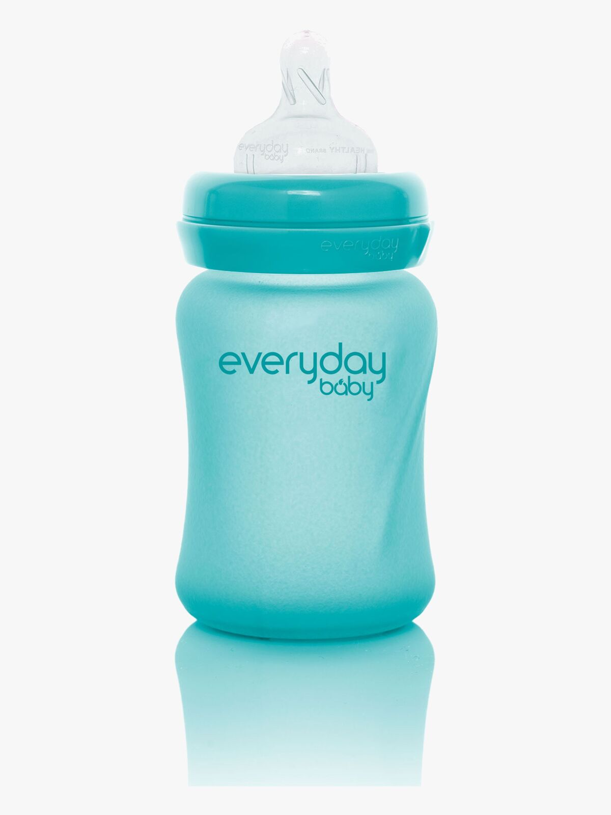 Everyday Baby Varmeindikerende Tåteflaske Glass 150 ml, Turkis