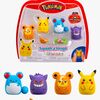 Squishmallows Squishalongs Pokémon Figursett Pikachu, Gengar, Teddiursa & Marill 4-Pakk