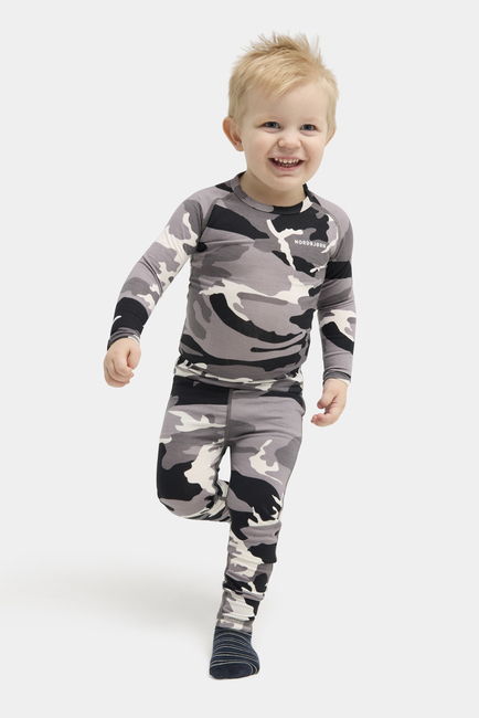 Nordbjørn Verbier Undertøy Bamboo, Camo Black