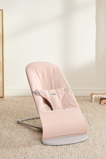 BabyBjörn Bliss Vippestol Vevet, Light Pink Melange