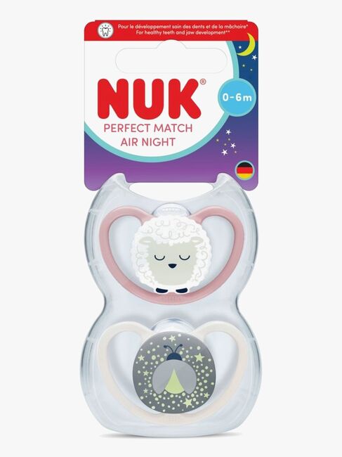 NUK Perfect Match Air Night Smokk 2-Pakk Str 1, Sheep